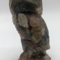 VINTAGE ACRYLIC VOMIT OWL FIGURINE WITH GOOGLE EYES 3.5â