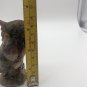 VINTAGE ACRYLIC VOMIT OWL FIGURINE WITH GOOGLE EYES 3.5â