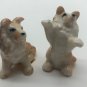 Collie Dog Figurine Sitting Up Ears Up Ceramic Hand Painted Made In Japan CUTE