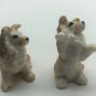 Collie Dog Figurine Sitting Up Ears Up Ceramic Hand Painted Made In Japan CUTE