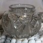 Glass Rose Bowl Pressed Glass Flower Vase Candy Bowl Footed Tea Light