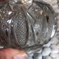 Glass Rose Bowl Pressed Glass Flower Vase Candy Bowl Footed Tea Light