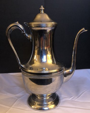 Vintage Stainless Chromium Steel Kettle made by Cromwell Silver Mfg Corp.