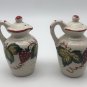 Vintage Ceramic Salt & Pepper Shakers Lovely Hand Painted Strawberries