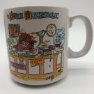 Vintage Office Workaholic Humorous 8oz Coffee Mug Freelance By Papel Korea