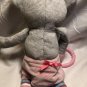 SCENTSY Baby Powder Sidekick Pippy The Pig Gray Pink Baby Lovey CRINKLE Legs