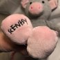 SCENTSY Baby Powder Sidekick Pippy The Pig Gray Pink Baby Lovey CRINKLE Legs