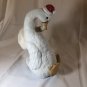 Enesco Christmas Duck/Goose in Santa Hat 1987 Happy Christmas Duck