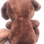 Goffa Plush Dog Toy Brown White Big Eyes 10" Very Good Condition