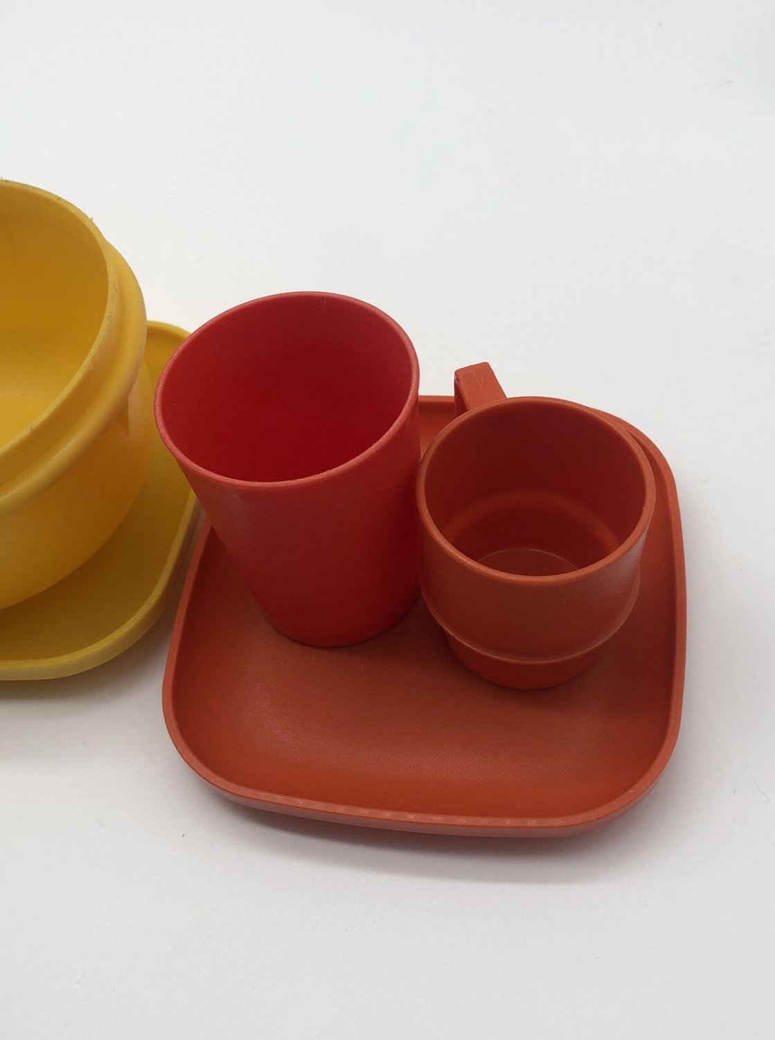 VINTAGE TUPPERWARE TOYS MINI SERVE IT CHILDREN PLAY DISH SET Lot Of 8 