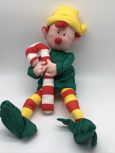 AGC Carlton Cards Himself the Elf Christmas Pixie Nylon Candy Cane 18&acirc;�� CLEAN