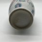 Vintage Pastel Blue Green White Pink Green Asian Chinese Lotus Flowers Vase 10&acirc;��
