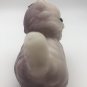 Vintage Persian Cat Purple Wax Drip Candle Retro Animal 1980s Unused