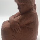 Lerma Spain Femme Pensive Terra Cotta Clay Sculpture Hand Cast Signed VTG 1980