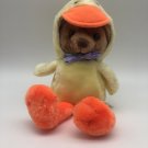 Russ Berrie Teddy Bear Plush Brown Ducky Costume Suit Outfit 12" Vintage #7089