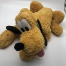 Disney Store Authentic Pluto Large 15" Plush Dog Stuffed Animal Mickey's Puppy