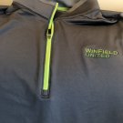 Nike Golf Mens Gray Dri Fit Winfield United Soccer Club Shirt Jacket Size XL