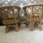 Doll Wicker Furniture 4In Tall Wicker 2 Chairs Set