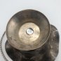 Wavy Design Silver Plated Brass Basket Bucket  Made In India AMC NY Needs Polish