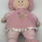Kids Preferred Baby Doll Soft Plush Pink Stripe Hat Butterfly Blonde Satin Feet