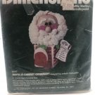 Santa in Chimney Ornament NEEDLEPOINT KIT Christmas List 6"  Puffy 1982 New 9027