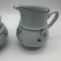 Sangostone creamer and sugar dish set floral "Sky Line" floral print