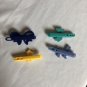 Vtg 1970s Hair Clip Snap Tight Comb Barrette GOODY Plastic Blue Purple Yellow