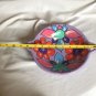 Ceramic Purple Talavera Hobbyist Piece Round Art Deco Handled Dish Bowl