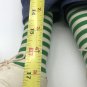 Handmade Sewn Fabric Doll Cloth Body Yarn Blue Hair 18â Plush Stuffed Toy Shoes