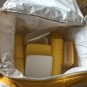 Vintage Tupperware Yellow White Striped Cooler Picnic Set RARE HTF