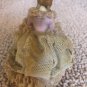 Early MZ Irish Dresden Pink Lace Unnamed Figurine Circa 1964