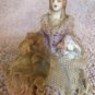 Early MZ Irish Dresden Pink Lace Unnamed Figurine Circa 1964