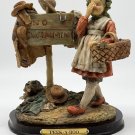 Vintage PEEK-A-BOO No Swimming Norman Rockwell Hand Painted Resin Sculpture