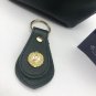 Medallion QVC Vintage Cosmetics MakeUp Bag Emerald Green Lipstick Case Keychain