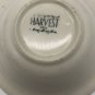 Vintage Harvest Ceramic White Floral Bouquet Bread Plate And Bowl Set Of 4