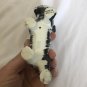 Vtg Ceramic Black White Hand Painted Free Standing Scottish Terrier Dog Figurine