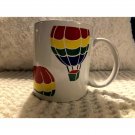 Vintage FTD Rainbow Hot Air Balloon Mug