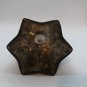 Zodax Mercury Glass Star Dark Gold 4â Candle Holder Pillar or Taper