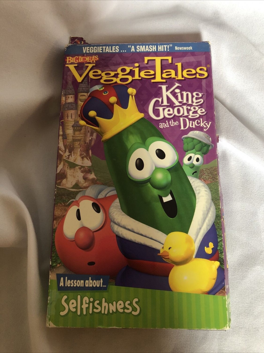 VeggieTales - King George and the Ducky (VHS, 2000) Black VHS RARE