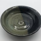 Studio Hand Thrown Blue Green Drip Glaze Pottery Art Bowl Signed Lydia 6 3/4”