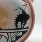 Dineh Navajo Tribe Pottery Mauve Beige Mountains Canteen Vase Signed 7.5&acirc;��