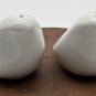 All White Bird Shape Porcelain Salt and Pepper Shakers Figural Abstract NEW