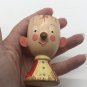 Vintage Wooden SEVI Egg Cup Italy Boy Cape 3D Nose And Ears 3&acirc;��