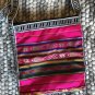 Handmade Womens Multicolor Inner Pockets Abstract Hand Woven Crossbody Bag Sz S