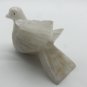 Carved White Onyx Marble Stone Dove Sculpture Paperweight 4&acirc;�� x 3&acirc;��
