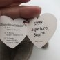 Ty Beanie Babies 1999 Signature Bear Bean Bag Plush Soft Toy 8&acirc;�� CLEAN