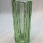 BLENKO GLASS VINTAGE ICE CUBE MOLDED SQUARE 7&acirc;�� VASE CANDLE HOLDER