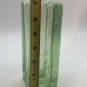 BLENKO GLASS VINTAGE ICE CUBE MOLDED SQUARE 7&acirc;�� VASE CANDLE HOLDER