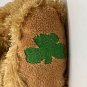 Wishpets Plush Bear MICHAEL Luck of the Irish White Knit Sweater Shamrock Toy 9"