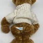 Wishpets Plush Bear MICHAEL Luck of the Irish White Knit Sweater Shamrock Toy 9"